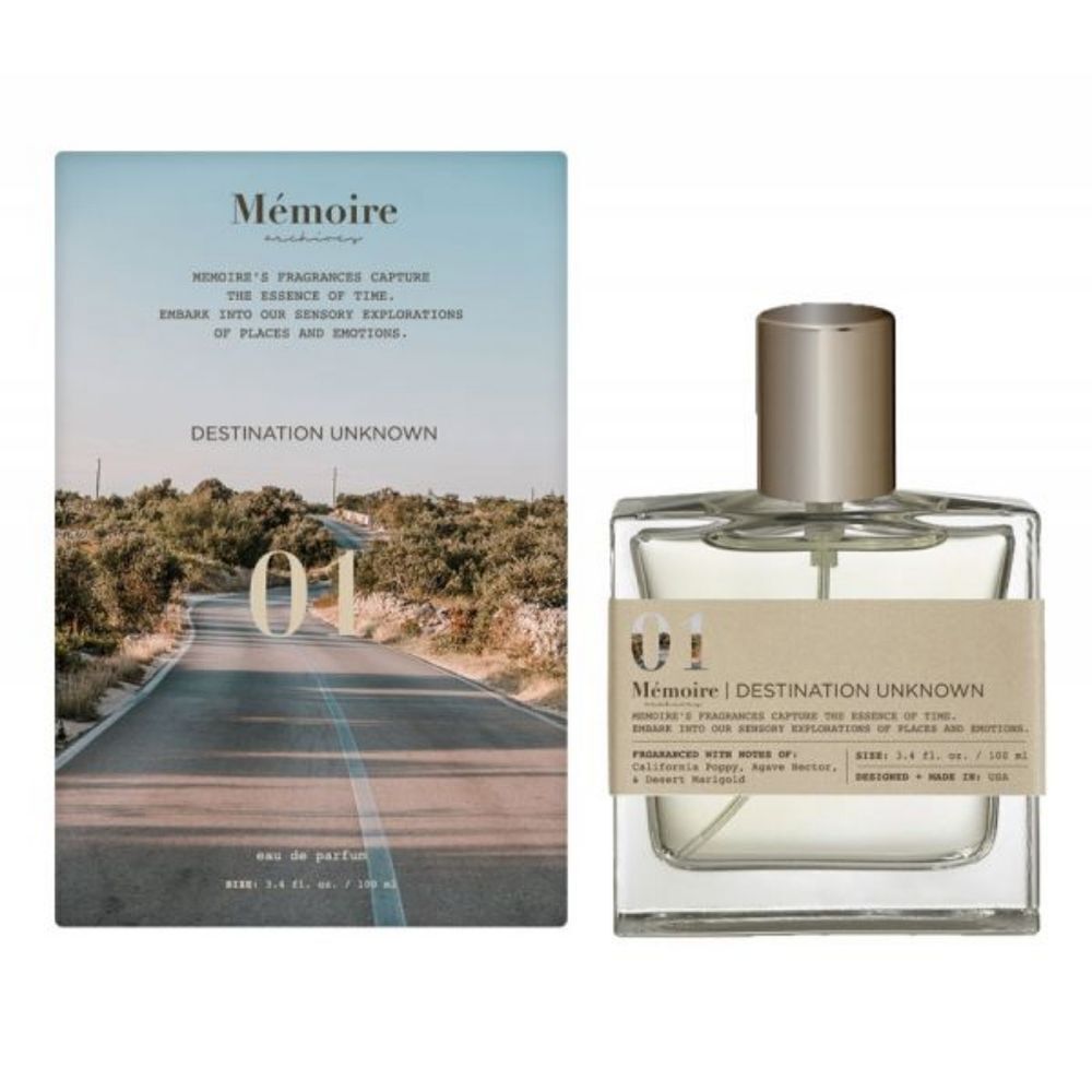 Memoire,Sulfate free, paraben free, phylatefre Destination Unknown Perfume 20ml